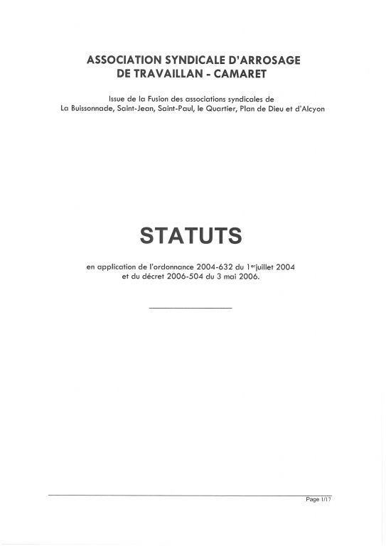 Statuts